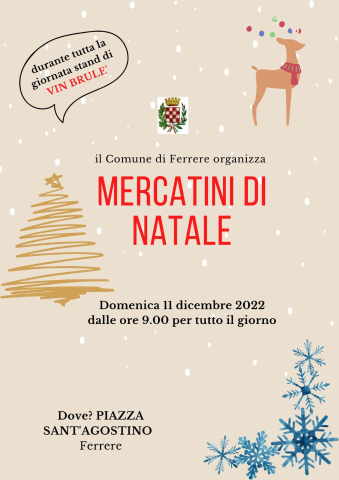 Ferrere | Mercatini di Natale (edizione 2022)